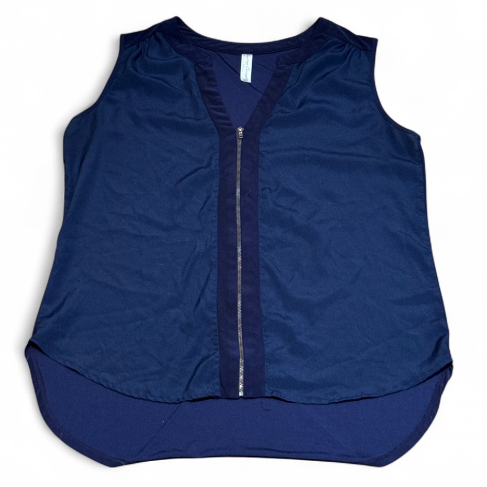 PerSeption Concept - Navy Sleeveless Blouse - Picture 4 of 4